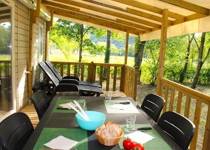 ZEcamping 3 piscine pet friendly locatif clim 26m2 4 pers Belmont-sur-Rance